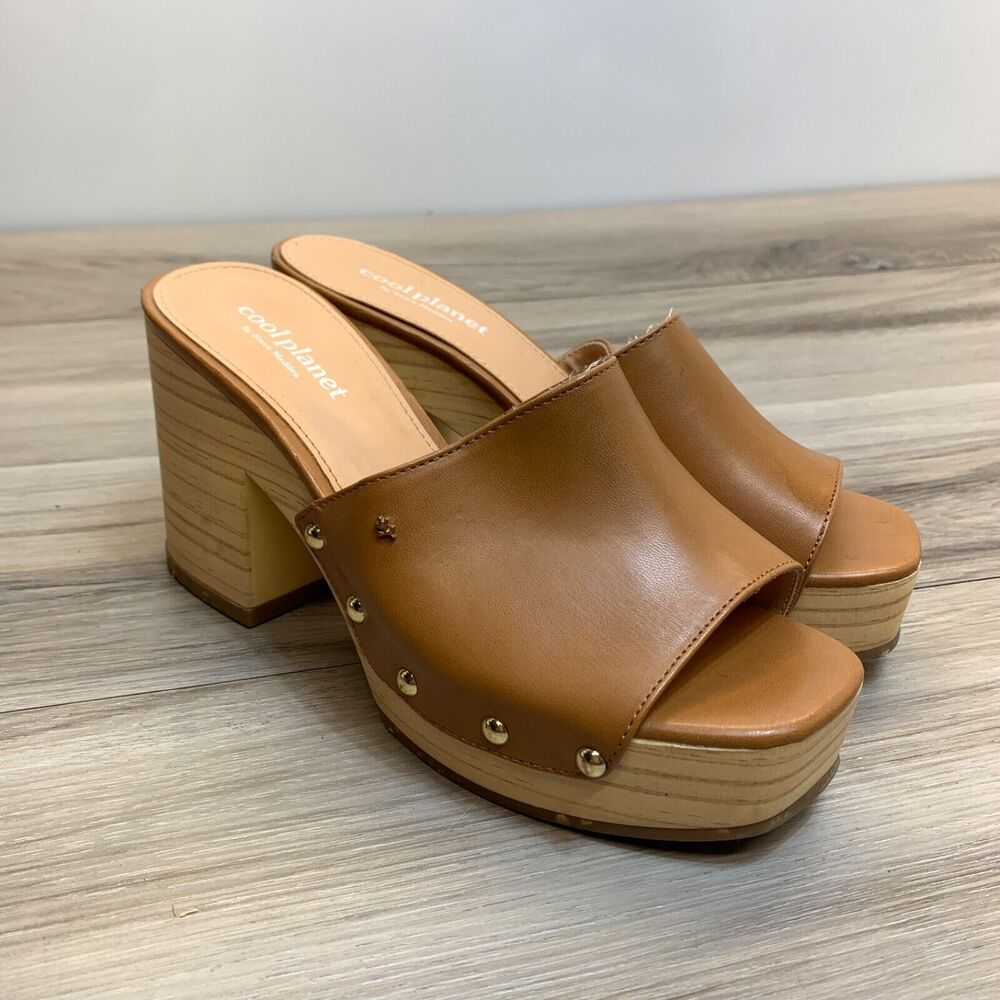 Cool Planet Steve Madden Womens Y2K‎ Restore Platform Sandals Size 6.5M Brown